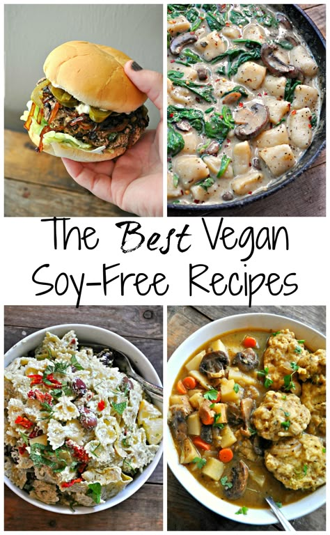 The Best Vegan Soy-Free Recipes - Rabbit and Wolves Dairy Soy Egg Free Recipes, Dairy And Soy Free Meals, Vegan Recipes No Soy, Rabbit And Wolves, Vegan Tzatziki, Soy Free Vegan, Soy Free Recipes, Keto Vegan, Vegan Chili