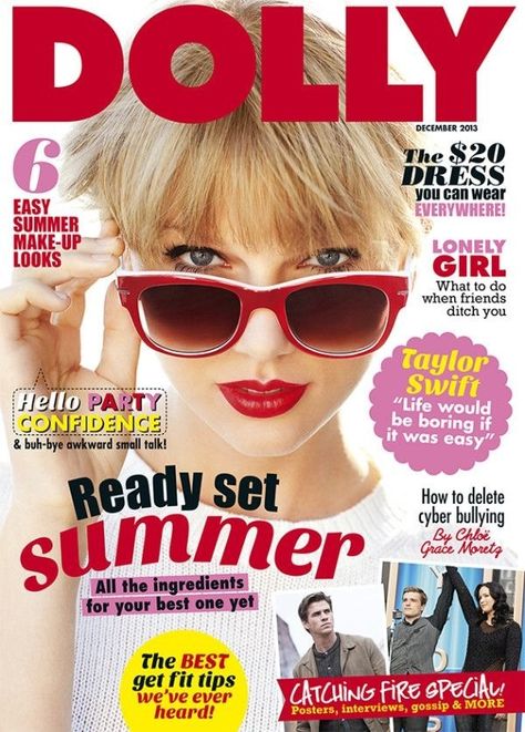 Taylor will be on the cover of the December issue of Dolly Magazine, out 11/14! Taylor Swift Magazine, Dolly Magazine, Red Taylor Swift, Hello Party, Celebrity Magazines, Seventeen Magazine, Movie Director, Vogue Covers, Old Magazines