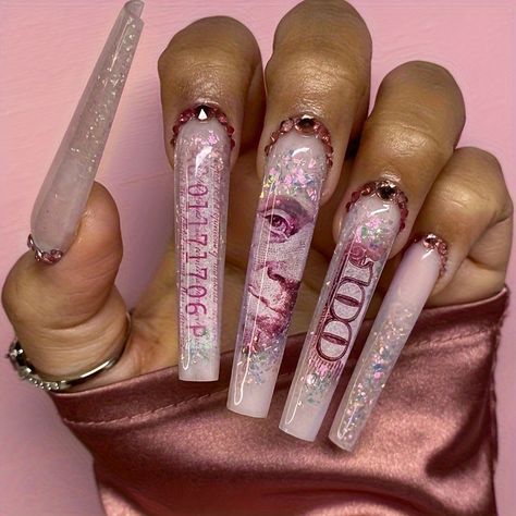 Faster shipping. Better service Nails Gothic, Bling Design, Painted Nails, Nails Set, Nail Forms, Water Pipe, Nail Accessories, False Nails, Water Pipes