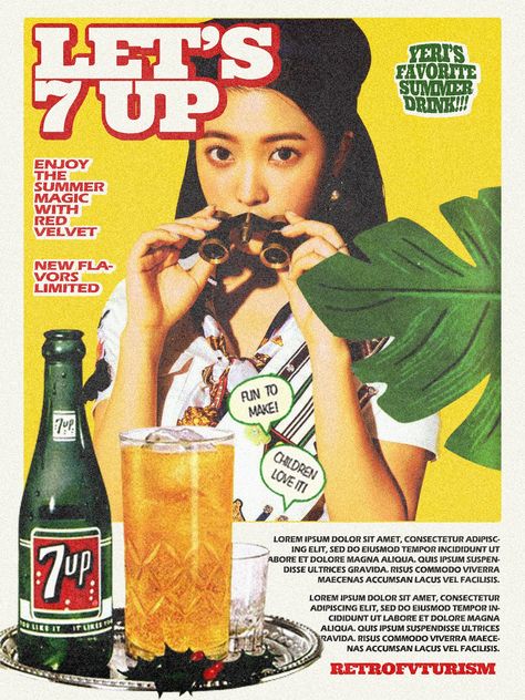 90s Prints Graphic Design, Retro Magazine Covers Graphic Design, Vintage Magazines Layout, Aesthetic Ads Design, 90s Graphic Design Poster, 90s Vintage Edit, Print Ad Layout, Kpop Vintage Poster, Canva Kpop Poster