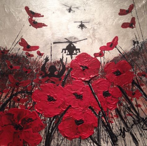 By Jacqueline Hurley "Fallen But Not Forgotten" War Poppy Collection No.2 Port Out, Starboard Home  POSH Original Art Remembering Our Heroes Goth Corsets, Remembrance Day Art, Ww1 Art, Remembrance Day Poppy, Toxic Vision, Fashion Goth, Poppy Art, Goth Style, Expressionist Art