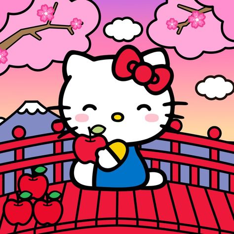 Hello Kitty Official Art, Arte Aesthetic, Kitty Girl, Hello Kitty Images, Kitty Images, Hello Kit, Window Color, Hello Kitty Pictures, Hello Kitty Collection