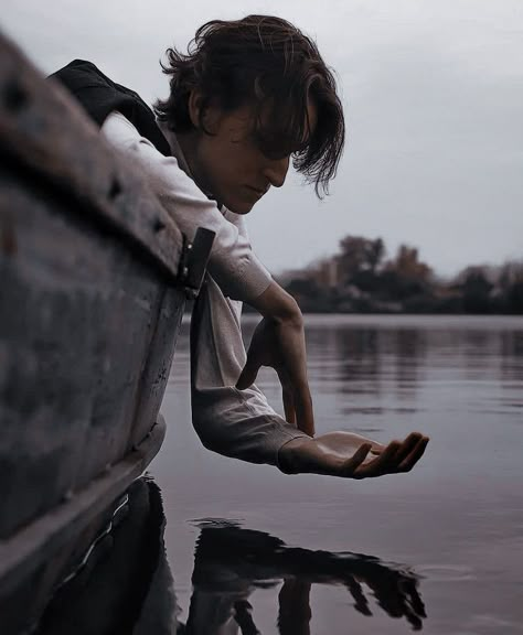 Pirate Pose Reference Photo, Pirate Photoshoot Male, Storybook Photoshoot, Medieval Photography, Man In Forest, Fairytale Photoshoot, Lake Photoshoot, Dreamy Photography, Fairytale Photography