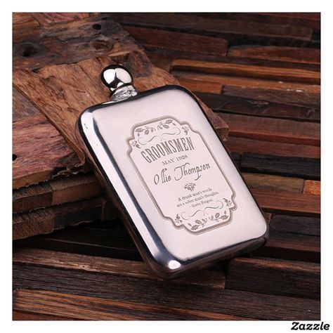 Slim Engraved Stainless Steel Whiskey Flask - Flasks Gift Idea. Male Gifts, Whiskey Flask, Engraved Flasks, Wood Gift Box, Flask Gift, Work Tips, Gift Ideas Diy, Man Cave Gifts, Engraved Stainless Steel