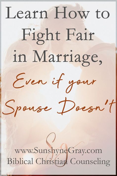 Learn 15 rules of fighting fair in marriage, even if your partner doesn't fight fair. Unfair fighting in marriage leads to unproductive arguing and kills conflict resolution. Learn how to stay calm when fighting with your spouse today! Bonus-FREE Marriage Tool Kit! 5 instant downloads! #conflictresolution #communicationinmarriage #christianmarriageadvice #relationshiptips Love Your Husband, Christian Husband, Communication In Marriage, Marriage Ideas, Love You Husband, Biblical Marriage, Christian Counseling, Marriage Help, Best Marriage Advice