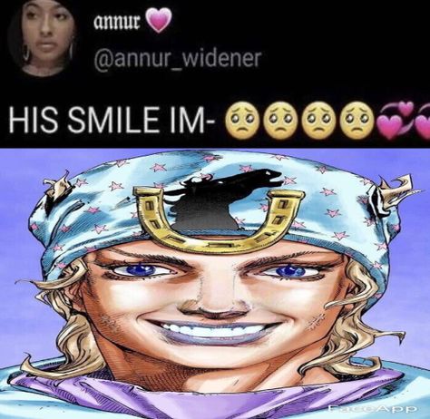 johnny joestar smiling! so cute! Johnny Pfp Jojo, Jjba Johnny, Johnny Joestar Fanart, Johnny Joestar Pfp, Johnny Joestar Icon, Jjba Funny, Jojo Joestar, Jjba Sbr, Jjba Silly