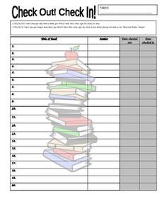 Classroom+Library+Checkout+Forms Classroom Library Checkout, Library Checkout, Sign Out Sheet, Class Library, Library Signs, Classroom Procedures, Teachers Corner, Reading Library, Book Room