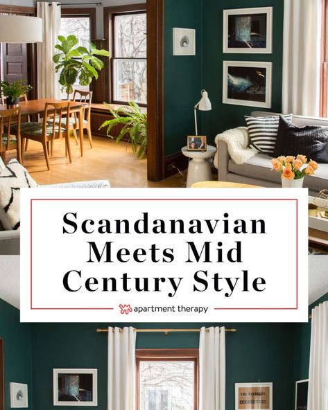 1920 Modern Interior, Id Century Modern Living Room, Mid Century Modern And Scandinavian, Swedish Mid Century Modern, Mid Century Meets Scandinavian, Clean Mid Century Modern Living Room, Mis Century Living Room Decor, Scandinavian Eclectic Living Room, Living Room Inspiration Vintage Modern