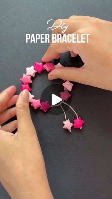 How To Make Birthday Gifts Craft Ideas, How To Make Birthday Gift For Best Friend, Handmade Gift For Girl Best Friend, Paper Pins Diy, Cute Birthday Gift For Best Friend, Best Gift For Friends Birthday, Paper Friendship Bracelets, Paper Star Bracelet, Best Gift For Bestie