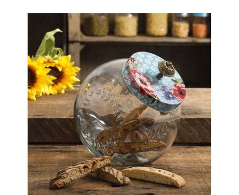 Pioneer Woman Cookie Jar Pioneer Woman Cookies, Pioneer Woman Walmart, Pioneer Woman Kitchen, Pet Treat, Treat Jar, Bassett Hound, Paw Print Design, Kitchen Jars, Treat Jars