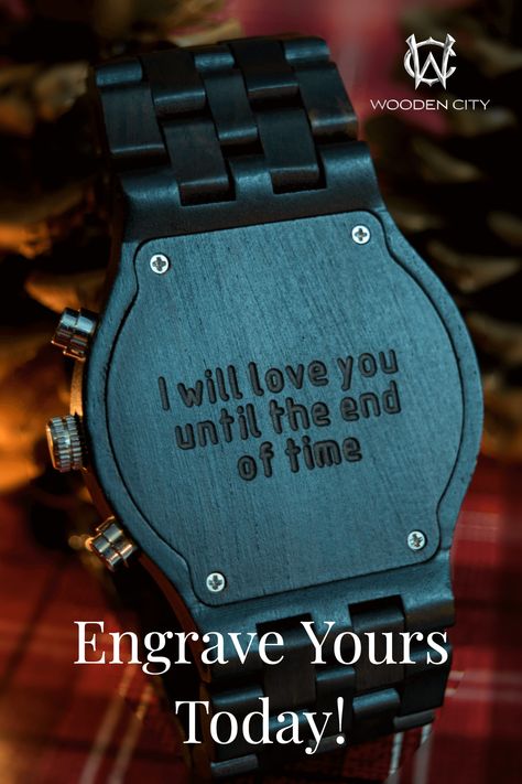 Watch Gift Message For Him, Gifting Watch Quotes, Watch For Boyfriend Gift, Watch Gift Ideas Boyfriend, Back Of Watch Engraving, Wedding Gifts For Him, Engraved Watch, Watch Gift Quotes For Him, Engraving Ideas For Him