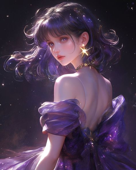 Sailor Saturn Crystal, Pretty Tea, Sailor Moon Fan Art, Pretty Tea Cups, Princess Photo, Moon Princess, Sailor Saturn, Pretty Princess, Fantasy Pictures