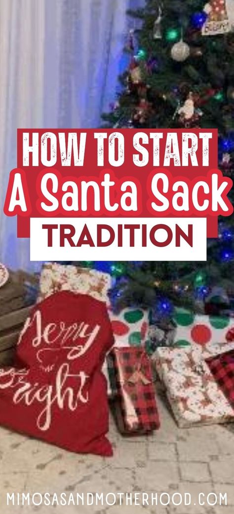 Make your holidays unforgettable with the Santa Sack tradition! Learn how to teach your kids the joy of giving back and make this season truly magical. Homemade Santa Sack, Kids Santa Sack, Giving To Others, Christmas Gift Sack, Joy Of Giving, Santa Sacks, Diy Santa, Santa Bags, Gift Sack