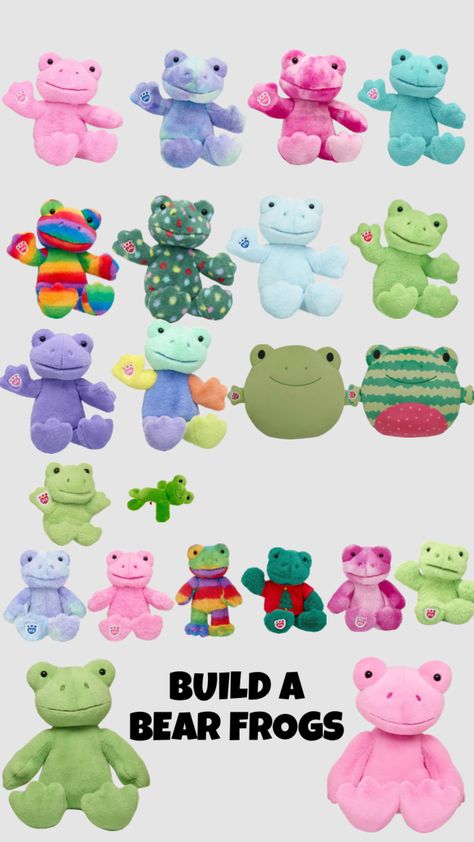 Build A Bear Frog, Build A Bear, Frogs, Stuffed Animals, Bears, Animals