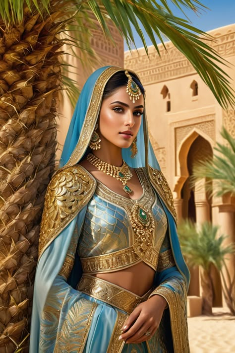 Metaverse - Playground Arabian Beauty Women Egypt, Egyptian Goddess Dress, Arabic Outfit, Egyptian Princess, Arabian Princess, Persian Women, Arabian Dress, Egyptian Beauty, Arabian Women