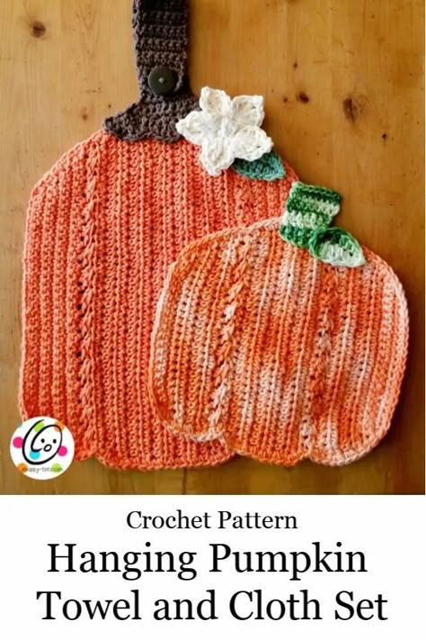 Crochet Pumpkin Washcloth, Crochet Fall Dish Towel, Pumpkin Dishcloth Pattern, Crochet Animal Dishcloths, Crochet Pumpkin Hot Pad, Crochet Halloween Dishcloth, Crochet Pumpkin Dishcloth Free Pattern, Crochet Pumpkin Placemat, Pumpkin Dishcloth