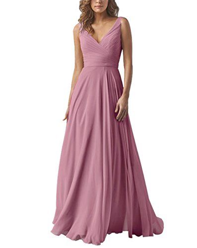 Yilis Double V Neck Elegant Long Bridesmaid Dress Chiffon Wedding Evening Dress Dark Pink US22 ** For more information, visit image link.-It is an affiliate link to Amazon. #fashiondresses Watters Bridesmaid Dresses, Bridesmaid Dress Chiffon, Bridesmaid Dresses Floor Length, Wedding Evening Gown, Lace Bridesmaids, Evening Dresses For Weddings, Dress Chiffon, Long Bridesmaid Dress, Lace Bridesmaid Dresses