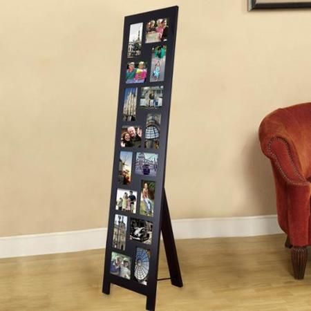 Adeco Black Wood Floor-Standing Easel Picture Photo Frame with 16 Openings Standing Easel, Black Wood Floors, House Ceiling, Picture Frames Standing, Prince Birthday, Landscape Images, Divider Screen, Room Divider Screen, Collage Picture Frames