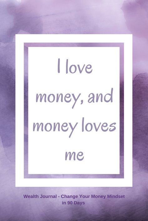 "I Love money, and money loves me"  A 90 day journal to help the reader follow a five step process which utilises the Law of Attraction in order to change your money mindset. Changing your money mindset will help you create more wealth and be open to the opportunities which present themselves to you. I Love Money And Money Loves Me, 90 Day Journal, Money Loves Me, I Love Money, Money Affirmation, Day Journal, Financial Abundance, A Course In Miracles, Abundance Affirmations