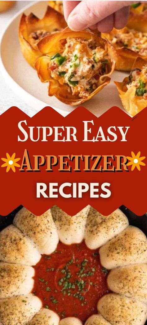 Find easy appetizer recipes for a crowd or for a party. These quick and super easy recipes will delight you and your guests alike. Appetizer Night Families, Appetizers For Cocktail Party Simple, Easy Passing Dishes Parties, Six Sisters Appetizers, No Cooking Appetizers Easy, Quick Apps For Party, Appetizers As A Meal, Easy Family Appetizers, Yummy Party Food