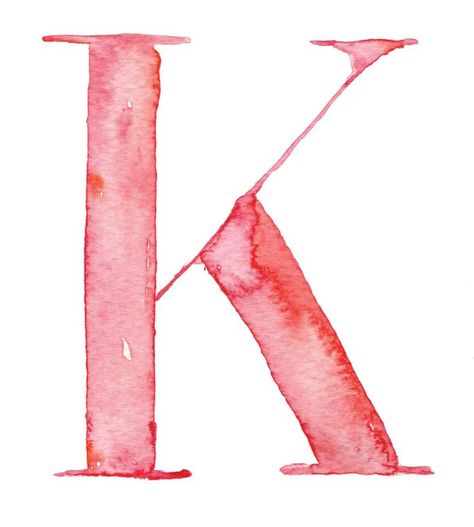 Watercolor Font, Watercolor Logo Design, Event Studio, The Letter K, Quotes Typography, Watercolor Lettering, Watercolor Logo, Letter K, Watercolor Illustrations