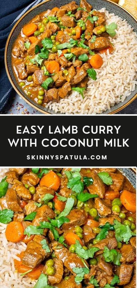 Indian Curry Lamb Recipes, Coconut Milk Beef Recipes, Curry Recipes Lamb, Lamb Curry Recipes Indian Easy, Lamb Recipes Healthy, Low Fodmap Lamb Recipes, Indian Recipes With Coconut Milk, Thai Lamb Curry, Caribbean Lamb Curry