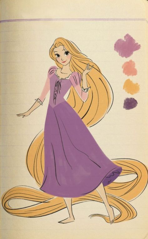 Rapunzel Art, Rapunzel Drawing, Drawing Stand, Disney Art Style, Princess Rapunzel, Tangled Rapunzel, Disney Rapunzel, Disney Artwork, Disney Tangled