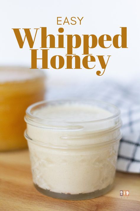 Learn how to make this easy whipped honey recipe with just honey and a mixer! Use this delicious, creamy honey on anything! Sourwood Honey Recipe, Recipes With Raw Honey, Diy Whipped Honey, How To Make Whipped Honey, Bit O Honey Recipe, Crunchy Recipes, Uses For Honey, Banana Bread Honey, Spun Honey