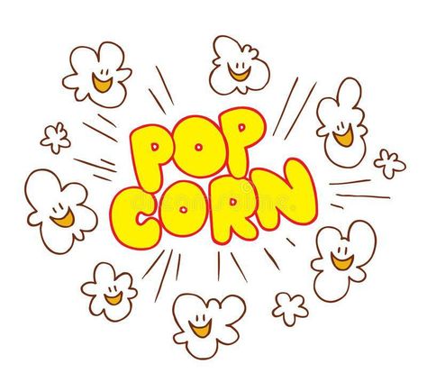 Popcorn Character, Cartoon Popcorn, Popcorn Logo, Popcorn Posters, Colored Popcorn, Art Advice, Ship Drawing, Art Corner, Cute Characters