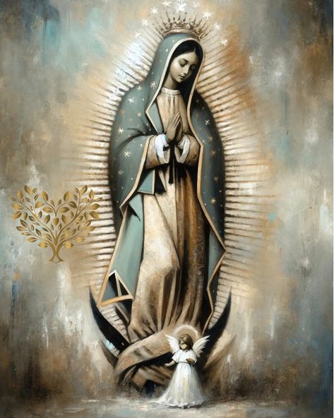 Our Lady of Guadalupe Art, Virgen De Guadalupe, Catholic Art, Virgin Mary, Mexico Wall Art, Mexican Decor,immaculate Mary - Etsy Our Lady Of Guadalupe Art, Lady Of Guadalupe Art, Mexican Catholic Art, Mother Mary Wallpaper, Immaculate Mary, Chapel Veil Catholic, Mother Mary Pictures, Virgin Mary Art, Mother Mary Images