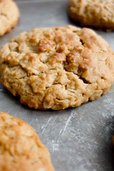 Chewy Peanut Butter Oatmeal Cookies, Cookie Recipes Peanut Butter Oatmeal, Chewy Oatmeal Cookies, Butter Oatmeal Cookies, Frozen Cookie Dough, Oatmeal Cookies Chewy, Peanut Butter Roll, Peanut Butter Oatmeal Cookies, Best Peanut Butter