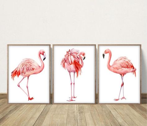 Flamingo Nursery Decor, Flamingo Artwork, Flamingo Nursery, Flamingo Pictures, Watercolor Flamingo, Girl Nursery Wall Art, Flamingo Art Print, Flamingo Wall Art, Dmc Cross Stitch