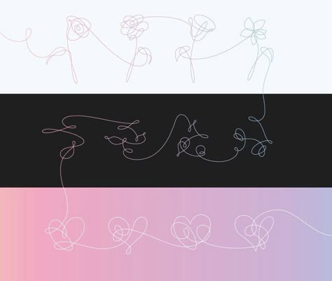 Love Yourself Album Cover, Love Yourself Album, Bts Tattoos, Music Night, New Template, Bts Wallpaper Lyrics, Bts Love Yourself, Bts Drawings, Album Design