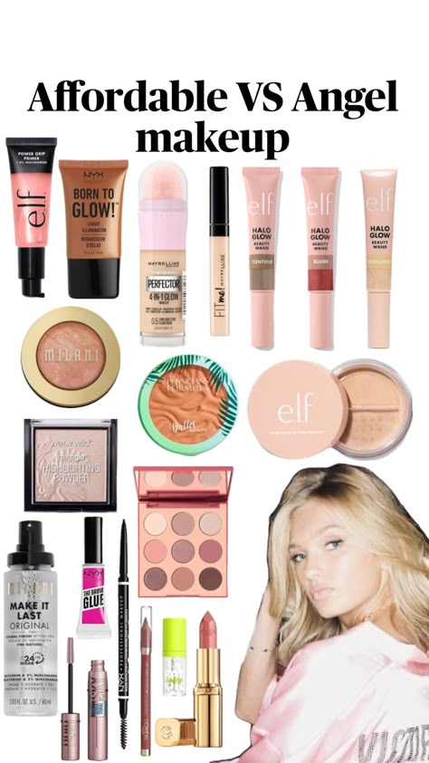 Affordable Victoria secret makeup #victoriasecretangels #victoriasecret #victoriasecretangel Victoria Secret Angel Makeup, Bombshell Makeup, Victoria Secret Angel, Makeup Vs No Makeup, Angel Makeup, Makeup Shades, Glossy Makeup, Makeup Help, Victoria Secret Makeup