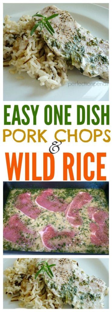 Pork Chops And Wild Rice, Family Meals Kids, Wild Rice Recipe, Family Meals Kid Friendly, Pork Chops And Rice, Wild Rice Recipes, Wild Rice Casserole, Meat Recipes For Dinner, Budget Family Meals