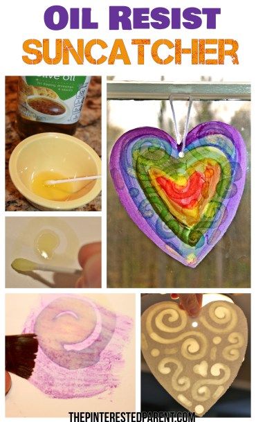 Oil resist watercolor suncatcher paintings - this is an easy arts & craft project for kids or adults. The oil produces a lovely effect after painted Grainy Photos, Kids Arts And Crafts, Homemade Paint, Montessori Art, Group Crafts, Classroom Art Projects, Diy Crafts For Adults, Project For Kids, Fun Arts And Crafts