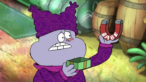 This is a screencap from the Cartoon Network cartoon "Chowder" (2007). In this episode, Chowder holds up a "babe magnet;" this visual gag adds humor to the scene. This is a relatable quote from a dope tv show, and the meme is such a mood. Quotes Tv Shows, Funny Screenshots, Dope Cartoons, The Cartoon, Mood Humor, Very Funny Pictures, Very Funny, Chowder, Relatable Quotes