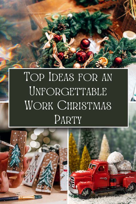 From themes to activities, make your office holiday celebration one to remember! 🎅✨ Work Christmas Party Decor Ideas, Faculty Christmas Party Ideas, Office Christmas Party Activities, Employee Christmas Party Ideas, Staff Party Ideas, Office Holiday Party Ideas, Work Christmas Party Ideas, Holiday Work Party, Office Xmas Party