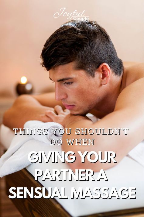 A sensual massage can add a lot to your relationship – from the physical touch to emotional connection - but it also has the potential to turn sour very quickly. Here is a list of things you should avoid when giving your partner a sensual massage. Physical Touch Hand Placement, Physical Touch, A Massage, List Of Things, The Don, Emotional Connection, Massage, Physics, Romance