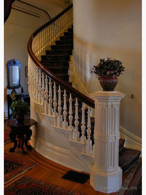 درج السلم, Victorian Interiors, Stair Case, Lan Can, Casa Vintage, Victorian Mansions, Dream House Rooms, Spiral Staircase, Dream House Interior