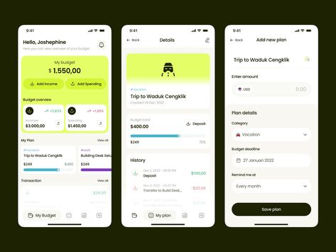 Redana - Budget Planner Mobile App Design by Syahrul Falah✨ for Vektora on Dribbble Budget Planner App, Goal App, Task App, Mobile Illustration, Ux Mobile Design, E Commerce App, Saving App, E-commerce App, Real Estate Website Design