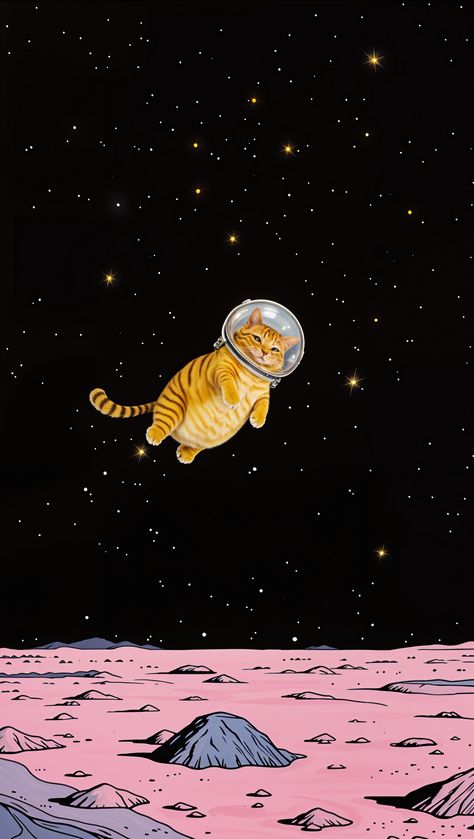 Wallpaper Gatos, Cat Phone Wallpaper, Wal Art, Art Wallpaper Iphone, Cool Wallpapers Art, Space Cat, Kawaii Wallpaper, Cat Wallpaper, Cute Wallpaper Backgrounds