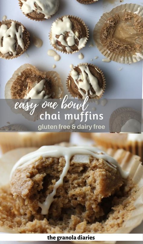 Vegan Chai Muffins, Chai Muffins Healthy, Gluten Free Chai Muffins, Gluten Free Morning Tea, Chai Tea Muffins, Gluten Free Chai Dessert, Collagen Muffins, Ww Muffins, Chai Muffins