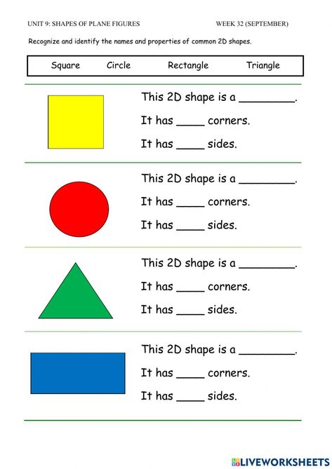 Maths Worksheet For Class 1 Pattern, 2d Shape Worksheet, U K G Maths Worksheet, Math Work Sheets For 2nd Grade, 1st Grade Shapes Worksheet, Shapes Activity For Grade 1, Worksheet For Grade 1 Maths, Plane Shapes Worksheets, Geometry Worksheets 2nd Grade