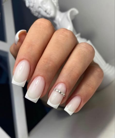 2 Year Anniversary Nails, Wedding Anniversary Nails, Anniversary Nails, Milky Nails, Pearl Nails, Bride Nails, Summer Acrylic Nails, Diamond Nails, Neutral Nails