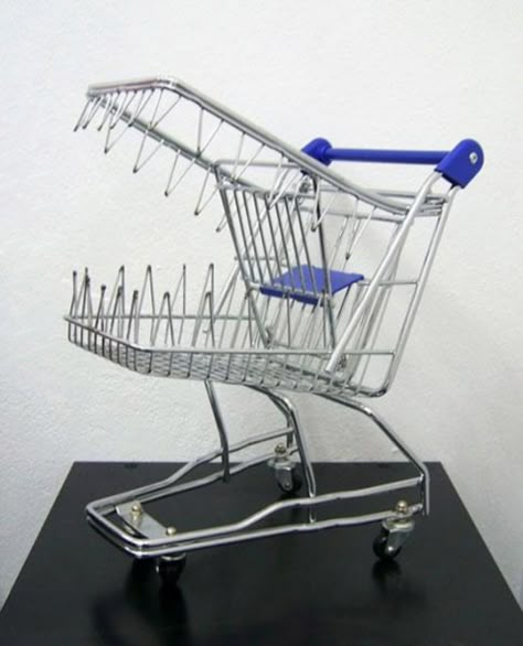 Consumerism Art, Anti Consumerism, Picture Writing Prompts, Visual Metaphor, Shopping Trolley, Deco Originale, A Level Art, Sculpture Installation, Albert Einstein