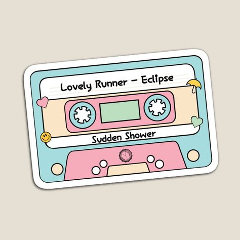 Get my art printed on awesome products. Support me at Redbubble #RBandME: https://www.redbubble.com/i/magnet/Lovely-runner-kdrama-eclipse-sudden-Shower-by-myskzhaven/161498168.TBCTK?asc=u Sudden Shower Eclipse, Drama Stickers, Kdrama Ost, Retro Pastel, Spring Snow, Funky Rugs, Lovely Runner, Pop Stickers, Diy Journal Books