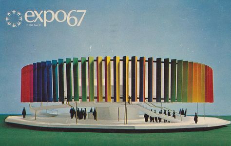 The Kaleidoscope Pavilion at Expo '67 - Montreal, Quebec by The Pie Shops, via Flickr Expo Architecture, Expo 67 Montreal, Milk Truck, Expo 67, Worlds Fair, Quebec Canada, Montreal Canada, World's Fair, Visual Design