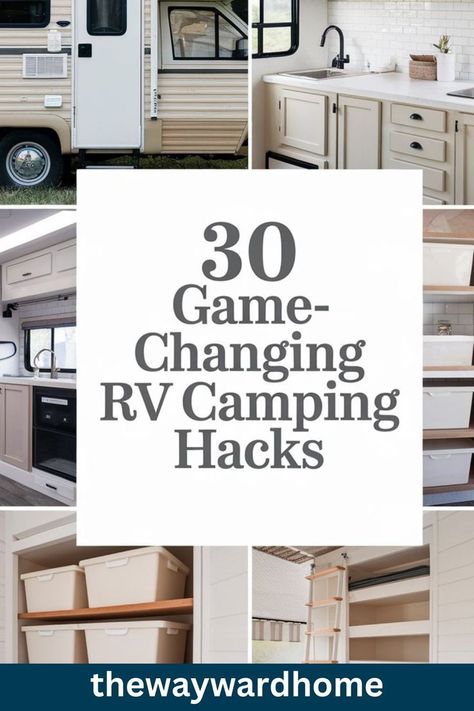 Maximize your RV experience with these 30 genius camping hacks! From camper storage ideas to travel trailer organization tips and DIY camper upgrades, this guide is packed with practical solutions. Discover camper hacks and RV camping tips that make your trips easier, more organized, and stress-free Fifth Wheel Camping Hacks, Camper Living With Pets, Geo Pro Travel Trailer Hacks, Camping Essentials For Camper, Camp Trailer Hacks, Trailer Living Hacks, Camping Trailer Hacks, Camper Trailer Storage Ideas, Rv Organization Ideas And Hacks