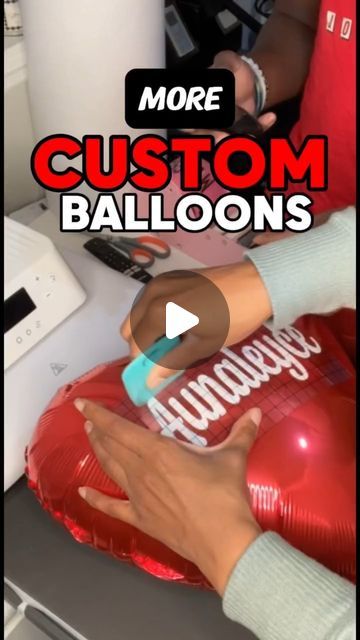 M LaShea & Company on Instagram: "Have you tried this???

More CUSTOM BALLOONS

#balloons 
#balloonsdecor 
#customballoons" Pictures On Balloons, Customize Balloons, Balloon Garland Ideas, Garland Backdrops, Personalized Balloons, Custom Balloons, Balloon Diy, Cricut Projects Vinyl, Diy Party Decorations